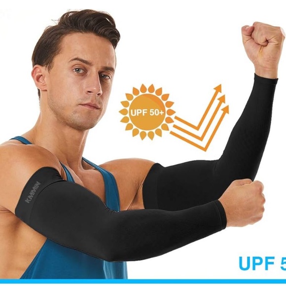 NWT KMMIN Arm Sleeves UV Protection Cooling UPF 50 Sunblock Protection gloves - Picture 3 of 10